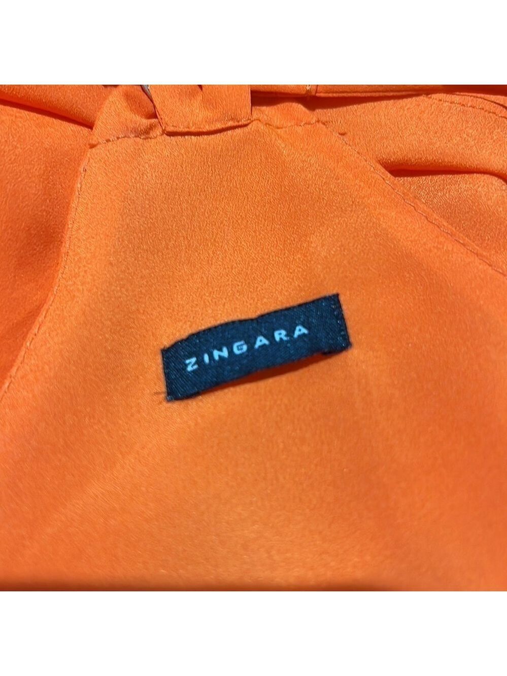 Zingara Orange Layered Look Maxi Dress Size 2 - Picture 4 of 6